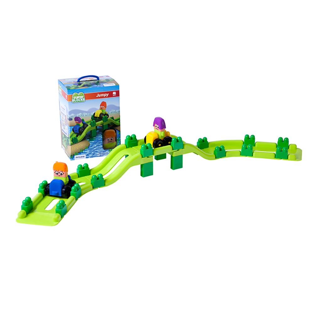 Super Blocks Jumpy Pcs Miniland Teach Play